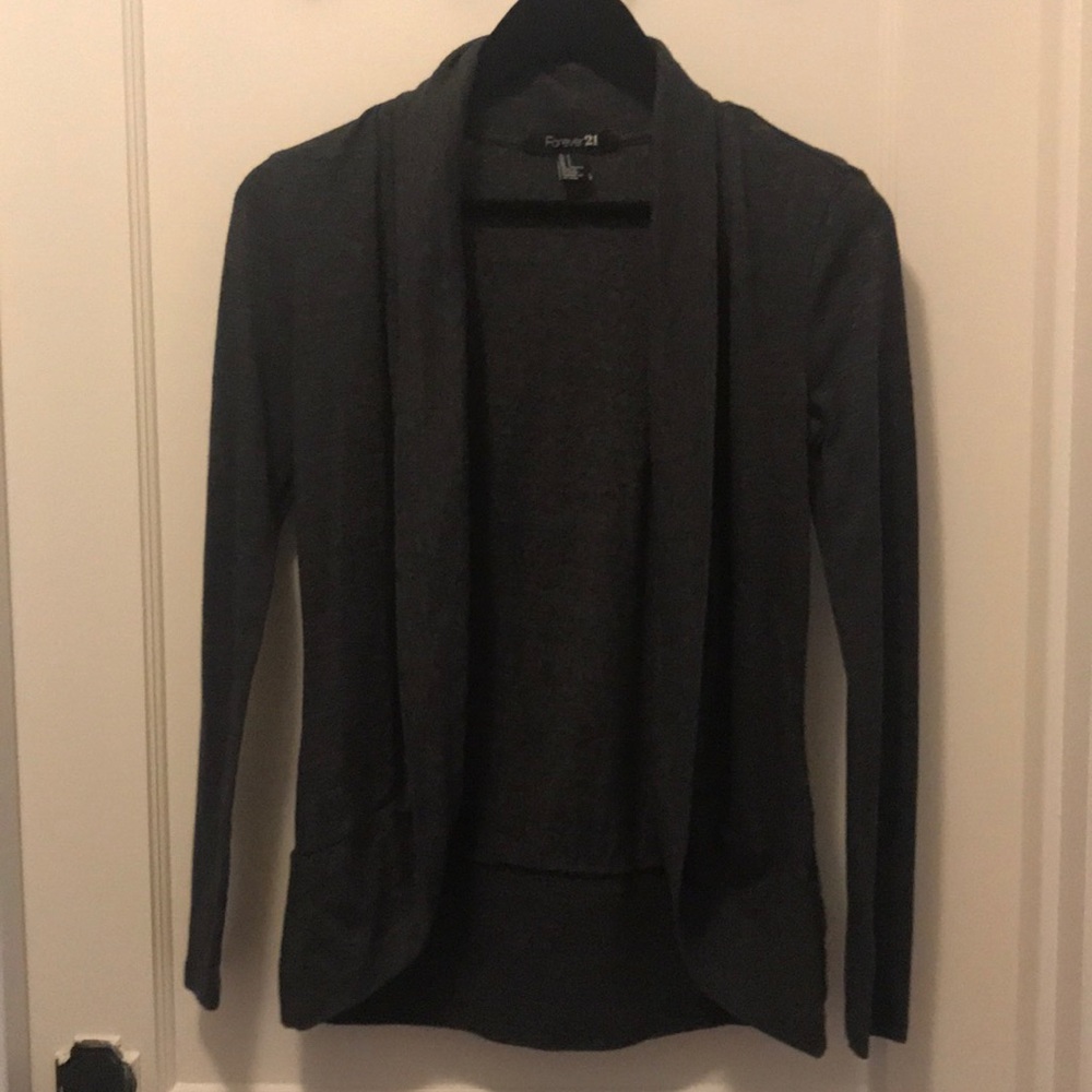 Grey Forever 21 Cardigan